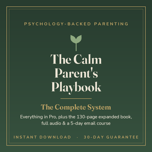 The Calm Parent's Playbook Premium System cover